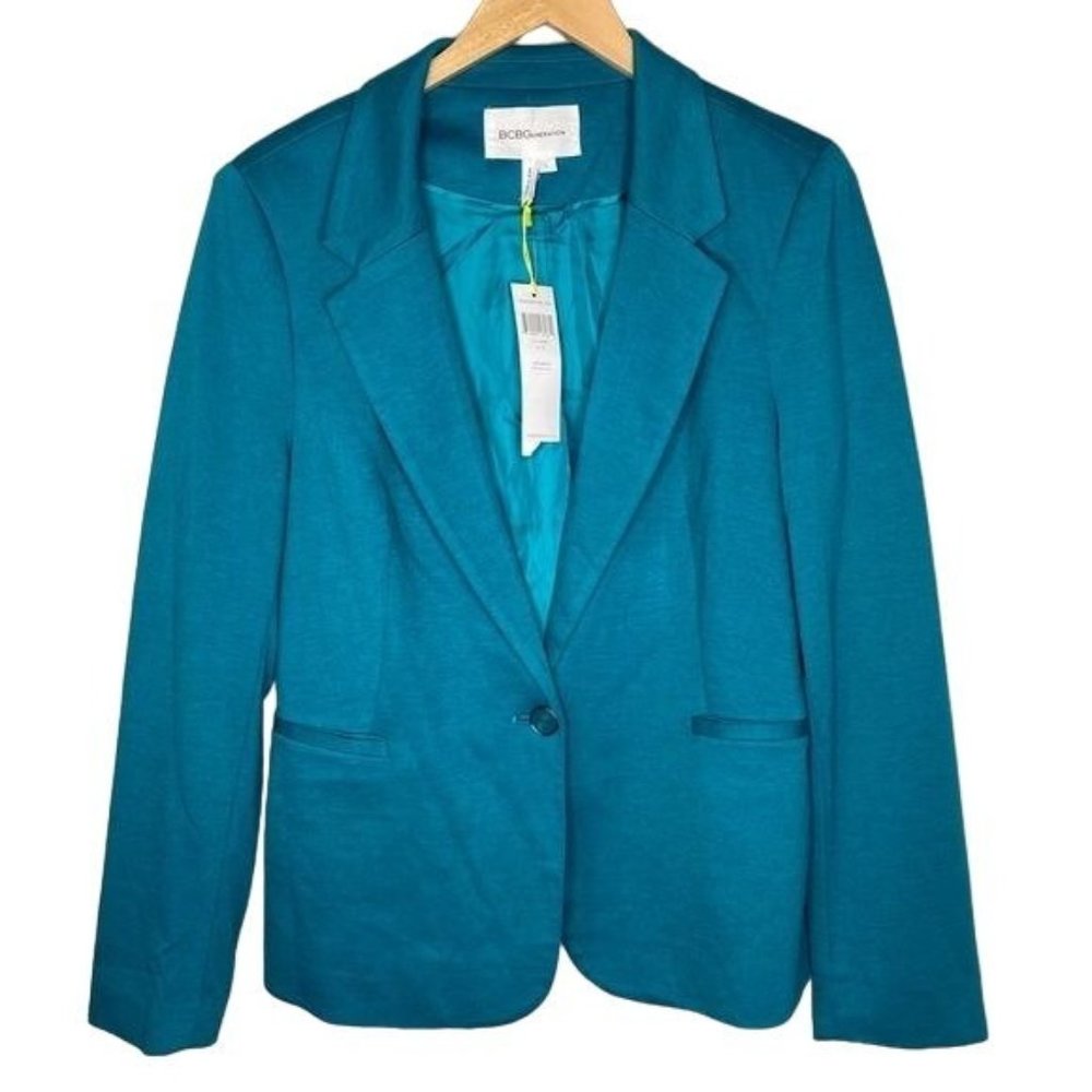 Bcbgeneration ladies seafoam blue blazer coat jacket size Large NWT
